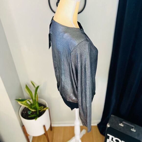 4TH & RECKLESS Liberty Metallic Bodysuit Color: Metallic  Size: XL (12/14) NEW W - Picture 13 of 16